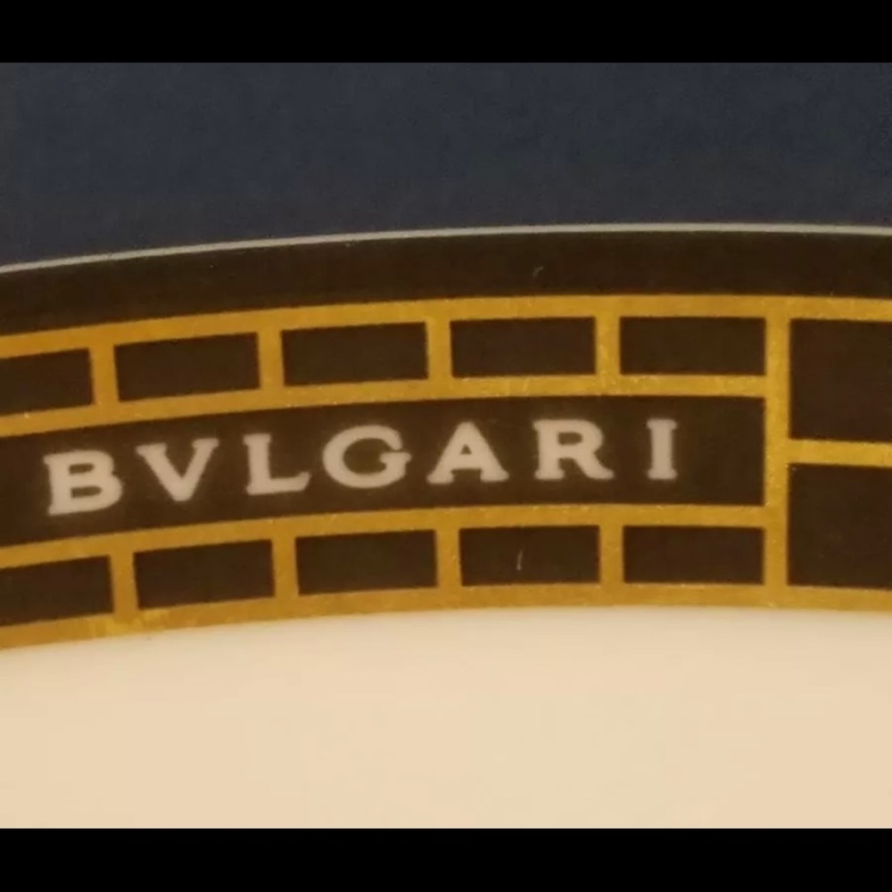 BULGARI "QUADRI BLACK" SERVICE PLATE 12" ROSENTHAL PORCELAIN NEW IN BOX GERMANY - Picture 4 of 5